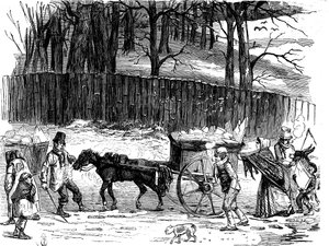 लंदन बर्फ की गाड़ियां, 1850 द्वारा अज्ञात