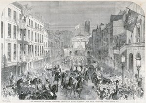 राजकुमारी एलेक्जेंड्रा का लंदन में स्वागत, 1863 द्वारा अज्ञात