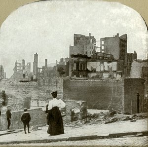 यहूदी आराधनालय, 1906 से पश्चिम की ओर देख रहे हैं। द्वारा अज्ञात