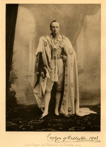 1903, 1925 के वायसराय के रूप में केडलस्टन के लॉर्ड कर्जन। द्वारा अज्ञात