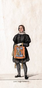 लॉर्ड सील कीपर, शेक्सपियर के लिए पोशाक डिजाइन, हेनरी VIII, 19 वीं शताब्दी द्वारा अज्ञात