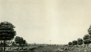 बल्लीगंज में बॉडी गार्ड की समीक्षा करते हुए लॉर्ड वेलेस्ली, c1770, c19250। द्वारा अज्ञात