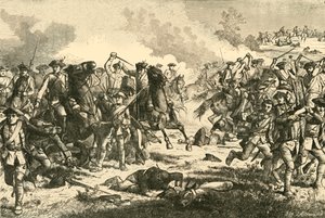 कुडर्सडॉर्फ, 1759, 1890 में लाउडन्स कैवलरी चार्ज। द्वारा अज्ञात