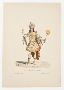1654 में एटली और पेलेस के बैले मैरेज में अपोलो के रूप में लुई XIV द्वारा अज्ञात