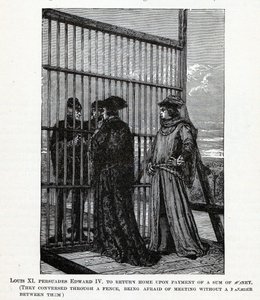 लुई XI ने एडवर्ड चतुर्थ को धन की राशि, 1882 के घर लौटने के लिए राजी किया द्वारा अज्ञात