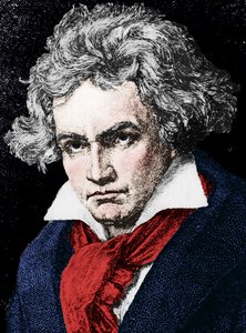 लुडविग वैन बीथोवेन 1770-1827, जर्मन संगीतकार और पियानोवादक, 19 वीं शताब्दी द्वारा अज्ञात