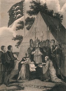 मैग्ना चार्टर किंग जॉन, 1215, c19 वीं शताब्दी द्वारा हस्ताक्षरित द्वारा अज्ञात
