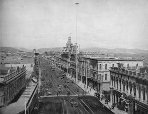 मेन स्ट्रीट, लॉस एंजिल्स, कैलिफोर्निया, c1897। द्वारा अज्ञात