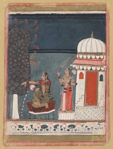 रागमाला श्रृंखला से मालाश्री रागिनी, 1640। द्वारा अज्ञात