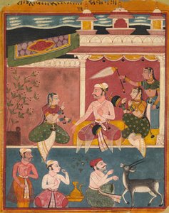 मलकौस राग, रागमाला से, सी। 1610। द्वारा अज्ञात