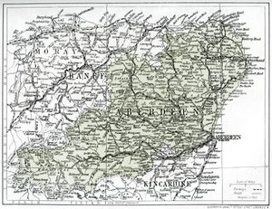 एबर्डीनशायर का नक्शा, 1924-1926 द्वारा अज्ञात