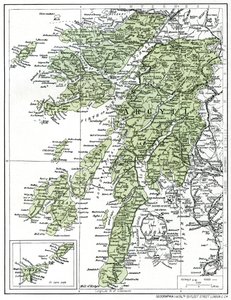 Argyllshire का मानचित्र, 1924-1926 द्वारा अज्ञात