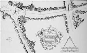 बिशपगेट का नक्शा, लंदन शहर, c1599 1904 द्वारा अज्ञात