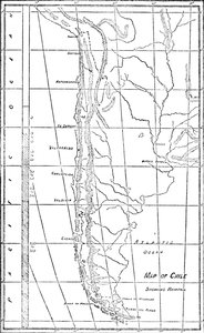 चिली का नक्शा, 1911 द्वारा अज्ञात