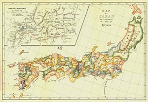 इयायासु, 1903 के समय में जापान का नक्शा। द्वारा Unbekannt
