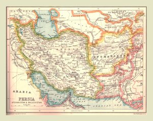 फारस का नक्शा, 1902। द्वारा अज्ञात