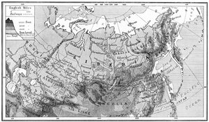 साइबेरिया का नक्शा, c1923 द्वारा अज्ञात