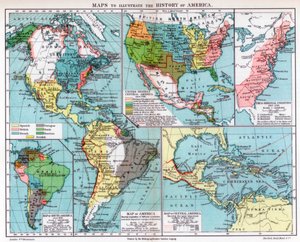 अमेरिका के इतिहास को दर्शाने के लिए मानचित्र, 1901 द्वारा अज्ञात