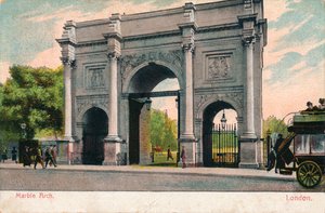 मार्बल आर्क, लंदन, c1906 द्वारा अज्ञात