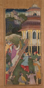 मरियम, मिरर अल-क्वैड मिरर ऑफ होलीनेस से मंदिर तक सीढ़ियाँ चढ़ती है ..., 1602-1604। द्वारा अज्ञात