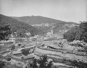 माउच चंक, पेन्सिलवेनिया, माउंट पिसगा दिखा, c1897। द्वारा अज्ञात