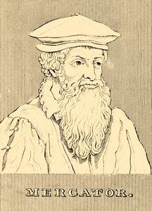 मर्केटर, 1512-1594, 1830। द्वारा अज्ञात