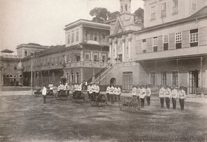 सैन्य पुलिस: एक मशीन गन सेक्शन, 1914 द्वारा अज्ञात