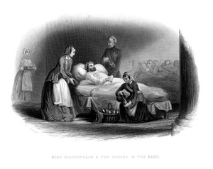 मिस नाइटिंगेल और पूर्व में सैन्य, c1860 द्वारा अज्ञात