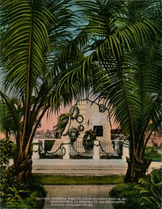 1871 में स्पेनिश द्वारा निष्पादित क्यूबा के मेडिकल छात्रों के लिए स्मारक, हवाना, क्यूबा, c1920 द्वारा अज्ञात