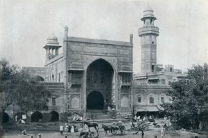 वज़ीर खान की मस्जिद, लाहौर, c1942 द्वारा अज्ञात