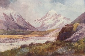 माउंट कुक, न्यूजीलैंड, 1923। द्वारा अज्ञात