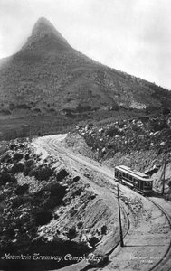 माउंटेन ट्रामवे, कैम्प्स बे, केप टाउन, दक्षिण अफ्रीका, 1917 द्वारा अज्ञात