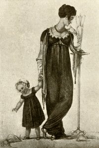 माँ और बच्चे की शोक पोशाक, 1809, 1937। द्वारा अज्ञात