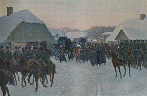 नेपोलियन ने फ्रांसीसी सेना को स्मार्गनी में छोड़ दिया, 1812, 1896। द्वारा अज्ञात