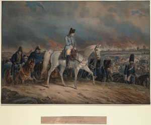मॉस्को से नेपोलियन रिट्रीट, 1847 द्वारा अज्ञात