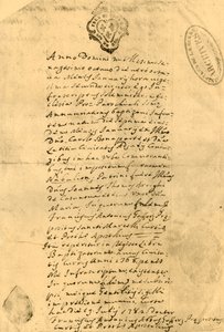 नेपोलियन जन्म प्रमाण पत्र, 21 जुलाई 1771, 1921। द्वारा अज्ञात