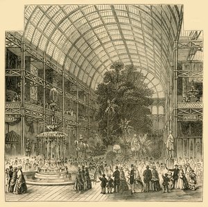 1851 के महान प्रदर्शनी के Nave, c1876। द्वारा अज्ञात