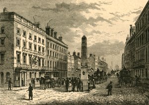 1755, 1897 में न्यू ब्रिज स्ट्रीट और ओबिलिस्क। द्वारा अज्ञात