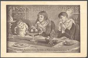 न्यूबॉल और मेसन वाइन एसेंस, 1890s द्वारा अज्ञात