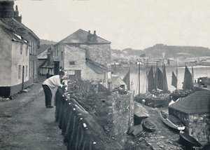 न्यूलिन - विलेज एंड द हार्बर का दृश्य, 1895 द्वारा अज्ञात