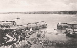 न्यूक्वे बंदरगाह, न्यूक्वे, कॉर्नवॉल, 1908 द्वारा अज्ञात
