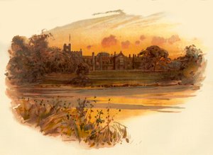 न्यूस्टेड एबे, नॉटिंघमशायर, c1890। द्वारा अज्ञात