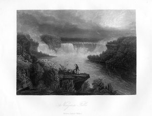 नियाग्रा फॉल्स, 1855 द्वारा अज्ञात