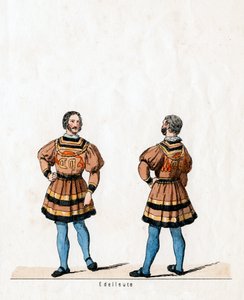 नोबलमैन, शेक्सपियर के लिए पोशाक डिजाइन, हेनरी VIII, 19 वीं शताब्दी द्वारा अज्ञात