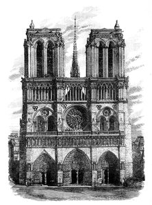 नोट्रे डेम, पेरिस, c1888 द्वारा अज्ञात