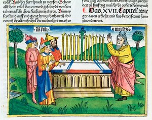 गिनती 17:1-11: हारून की लाठी वेदी पर खिलती है द्वारा अज्ञात