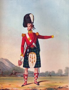 फूट के 92 वें हाइलैंड रेजिमेंट के अधिकारी, c1833। 1914 द्वारा अज्ञात