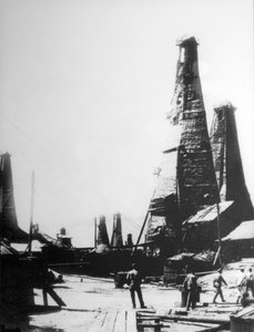 बाकू, रूस में तेल निष्कर्षण, c1903-c1906 द्वारा अज्ञात