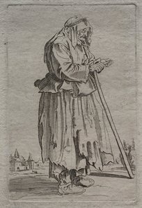 बूढ़ी भिखारी महिला, 1600s। द्वारा अज्ञात