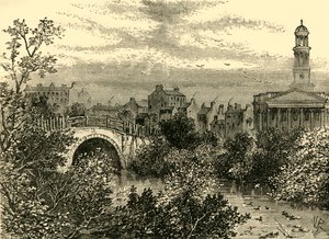 1847 में पुराने ब्रिज ओवर द लेक, रीजेंट्स पार्क, c1876। द्वारा अज्ञात
